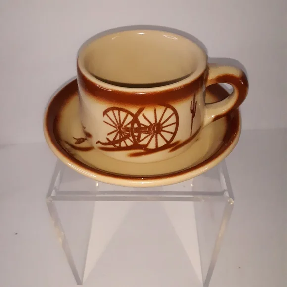 VINTAGE 40s Tepko Broken Wagon Wheel Luncheon Set - Picture 8 of 16